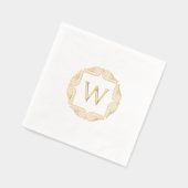 Cadre Art Déco Élégant avec Monogramme Initial du  (Gauche)