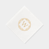 Cadre Art Déco Élégant avec Monogramme Initial du  (Droite)