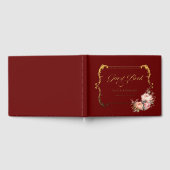 Cadre baroque, calligraphie et pivoines roses (Complet)