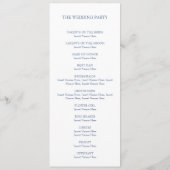 Cadre baroque monogramme marine bleu programme de  (Dos)