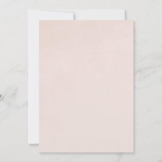 Cadre baroque rose pâle I Faire-part de mariage (Dos)