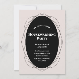 Cadre Beige Noir Invitation au réchauffement de la
