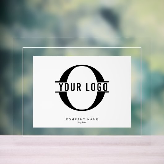 Cadre blanc élégant et Arrière - plan pour logo (Neutre)