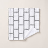 Cadre Briques Motif élégant (Gant de toilette)