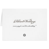 Cadre cardiaque Purple Lavender Rose Mariage (Dos Horizontal)