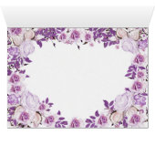 Cadre cardiaque Purple Lavender Rose Mariage (Intérieur Horizontal (Bas))