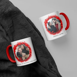 Cadre cardiaque Valentine Photo Café Mug