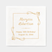 Cadre Carré de virages de coin Anniversaire (Recto)