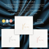 Cadre carré monogramme élégant