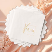 Cadre carré monogramme élégant