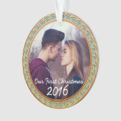 Cadre celtique de noeud et "notre premier Noël " (devant)