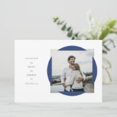 Cadre circulaire Enregistrer la carte Date (Debout devant)