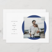 Cadre circulaire Enregistrer la carte Date (Devant / Derrière)