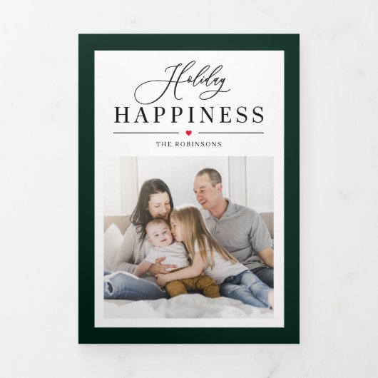 Cadre classique COULEUR ÉDITABLE Triple Carte de v (Page de couverture)