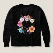 Cadre Coeur Floral Fleurs Romantiques Tirées À La (Motif dos)