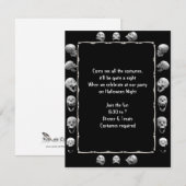 Cadre crâne Halloween Fête Invitation (Devant / Derrière)