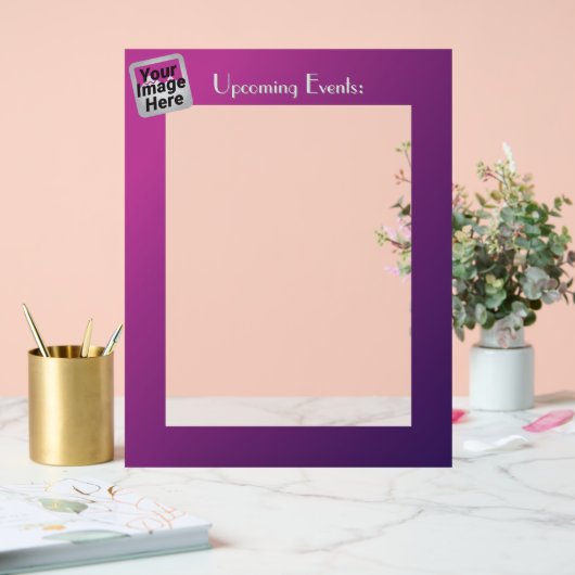 Cadre d'affichage acrylique 8,5 x 11 (Mariage)