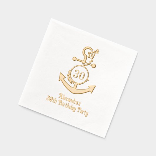 Cadre d'Ancres nautiques #2 fête d'anniversaire (Gauche)