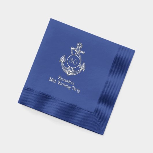 Cadre d'Ancres nautiques #6 fête d'anniversaire (Gauche)