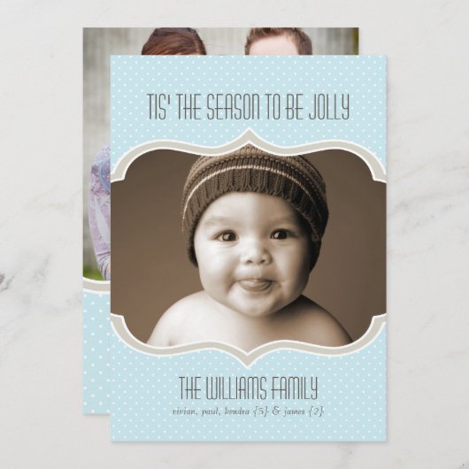 Cadre dans Sky Double Side Carte photo de vacances (Devant / Derrière)