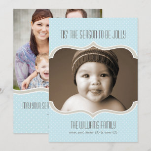 Cadre dans Sky Double Side Carte photo de vacances