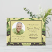 Cadre de camouflage - invitation de militaires de (Debout devant)