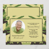 Cadre de camouflage - invitation de militaires de (Devant / Derrière)