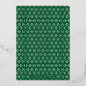 Cadre de carte à flourish en flocon de neige en fe (Verso)