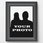 Cadre de charbon de bois Votre photo 8 x 10 Plaque (Devant)