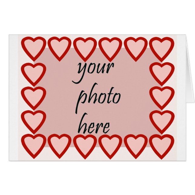 Cadre de coeur pour votre image (Devant horizontal)