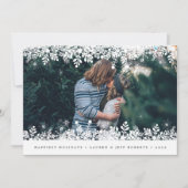 Cadre de flocon de neige | Carte photo de vacances (Devant)