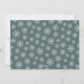 Cadre de flocon de neige | Carte photo de vacances (Dos)