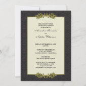Cadre de la répétition Dîner Invitation (noir) (Dos)