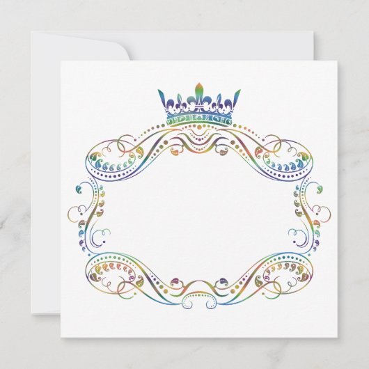 Cadre de médaillon avec invitation de la Couronne (Devant)