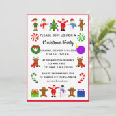 Cadre de Noël #3 Carte d'invitation (Debout devant)