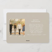 Cadre de Noël manuscrit 4 Cartes photos (Dos)