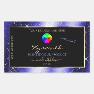 Cadre de Parties scintillant Royal Blue Étiquette