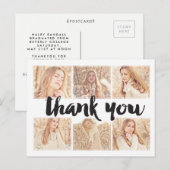 Cadre de photo carte postale de remerciement pour  (Devant / Derrière)