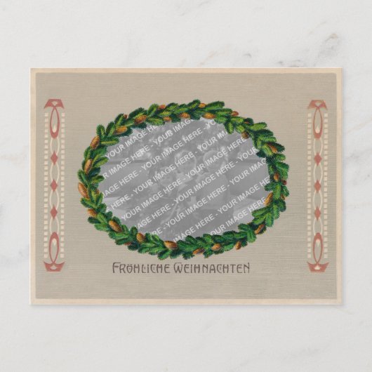 Cadre de photo de carte de Noël de Jugendstil - PC (Devant)