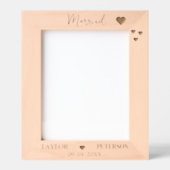 Cadre de photo de fiançailles élégant avec nom per (Recto)