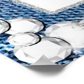 Cadre de photomaton en Denim et Diamants Affiche P (Coin)