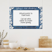 Cadre de photomaton en Denim et Diamants Affiche P (Cuisine)