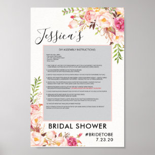 Cadre de poster de photo de rose antique