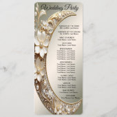 Cadre de Programme de Mariage Croissant Décoratif (Dos)