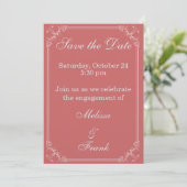 Cadre de Save the Date élégant (Debout devant)