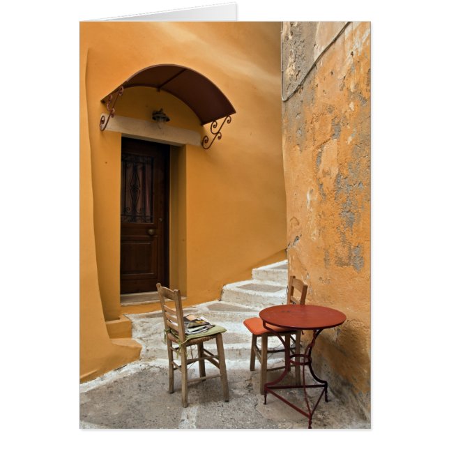 Cadre de table sur trottoir, La Canée, Crète, Grèc (Devant)