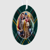 Cadre de vacances photo de famille vert Noël (devant)