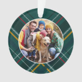 Cadre de vacances photo de famille vert Noël (devant)