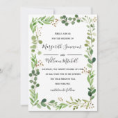 Cadre d'été Watercolor Faire-part de mariage (Devant)