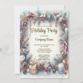 Cadre d'hiver Noël Invitation (Devant)